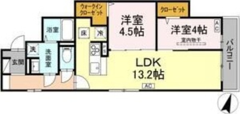 D-ROOM八本松1丁目の間取り