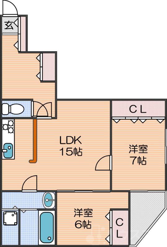 パークサイドマンションの間取り