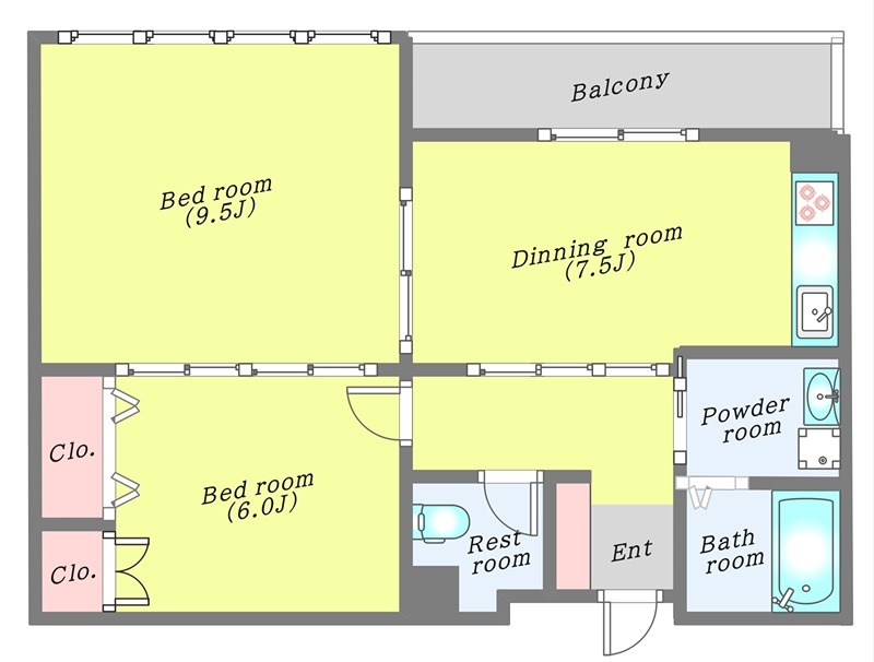 HF仙台レジデンスEASTの間取り