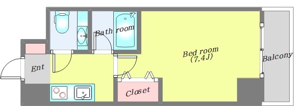 HF愛宕橋レジデンスの間取り