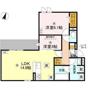 クラシスト苅田WESTの間取り