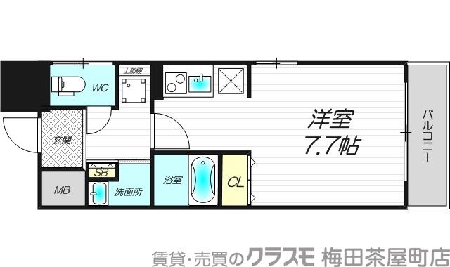 パークフラッツ東三国の間取り
