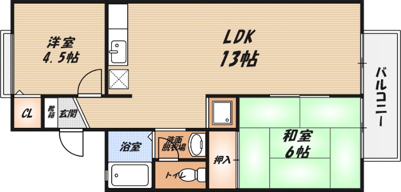 グレースハイムA棟の間取り