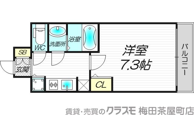 東中島の完工年月(2015年10月)築の賃貸マンションの間取り