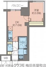 宮原の完工年月(2021年3月)築の賃貸マンションの間取り