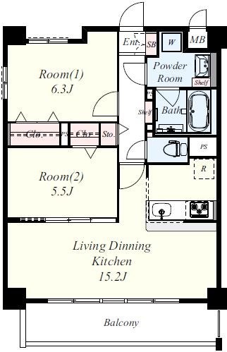 ネオコート上土室の間取り