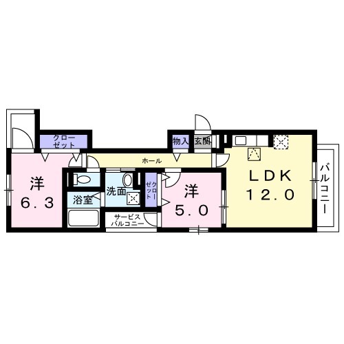 パル茨木の間取り