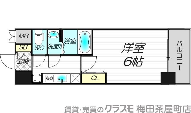 西中島の完工年月(2020年1月)築の賃貸マンションの間取り