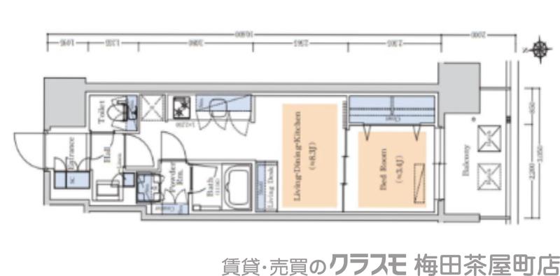 アーバネックス本町Ⅱの間取り