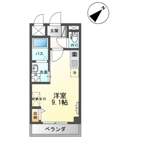 ノーブルコート台原の間取り