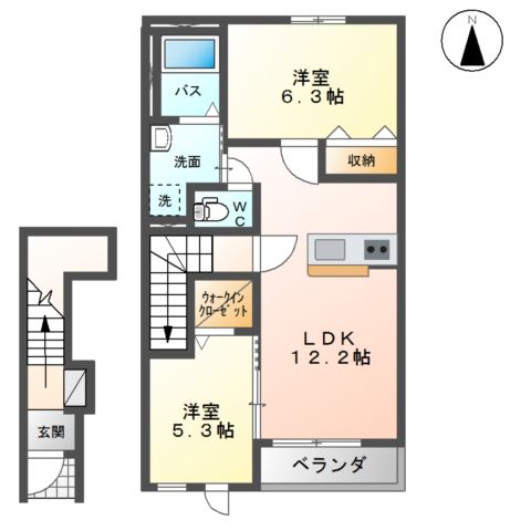 ラ・ソレイユAの間取り