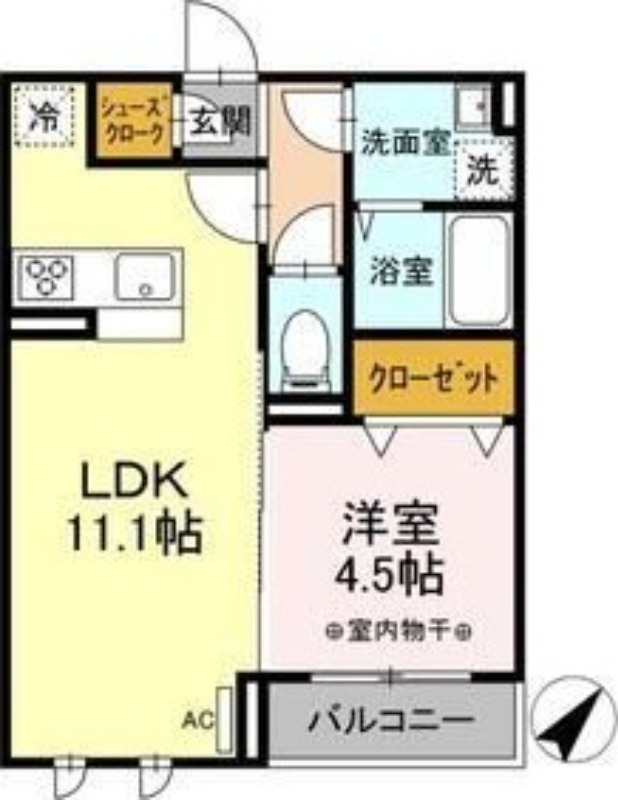 D-room泉崎一丁目の間取り