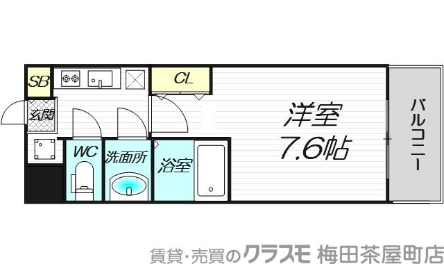 レジディア新大阪の間取り