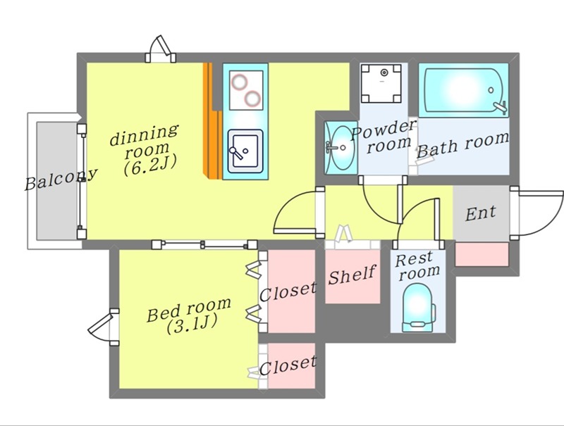 LINK STAGE富沢駅前IIの間取り