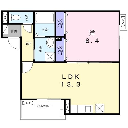 グレイス メゾンの間取り