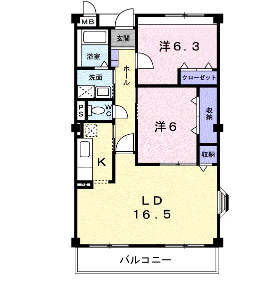 ウェスト プレイスの間取り