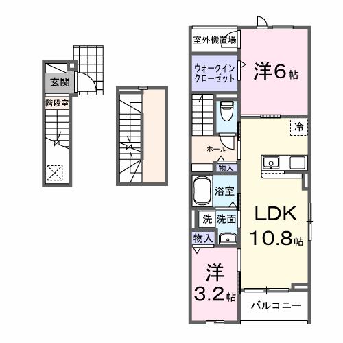 サンパティークG棟の間取り