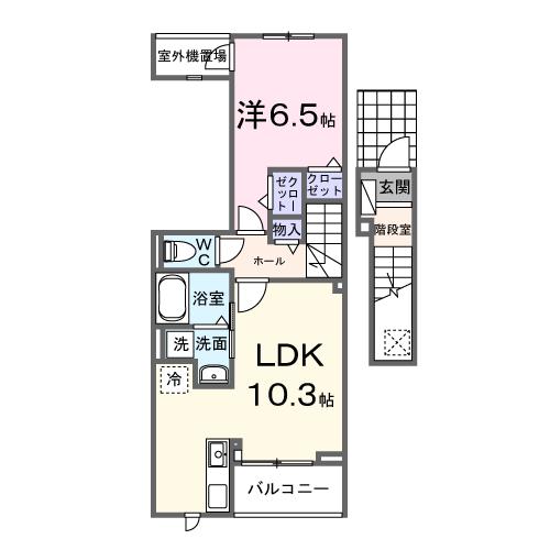 サンパティークG棟の間取り