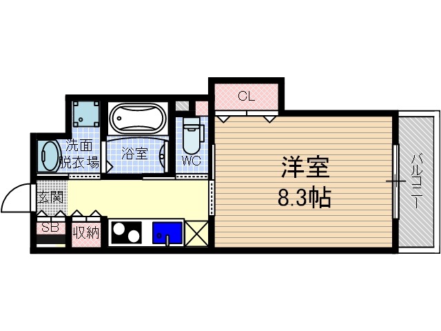 エスト茨木の間取り