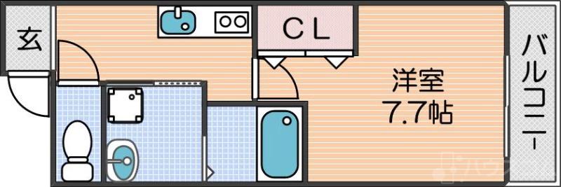 フジパレス住吉遠里小野Ⅱ番館の間取り