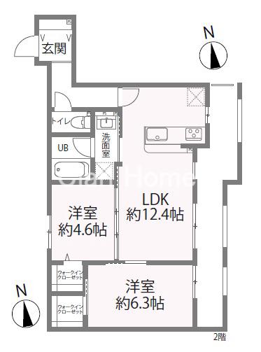 オーベル今里southの間取り