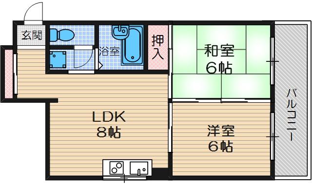大紅ビルの間取り