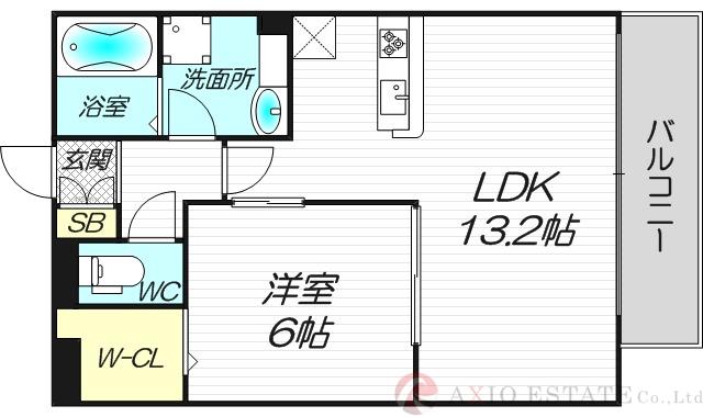 西淡路の完工年月(2013年3月)築の賃貸アパートの間取り