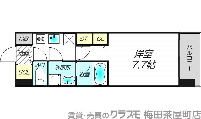 スプランディッド三国Ⅰの間取り