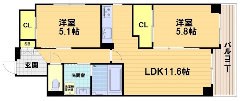 藤本町の完工年月(2017年1月)築の賃貸マンションの間取り