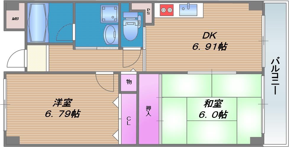 プロスペール玉津の間取り