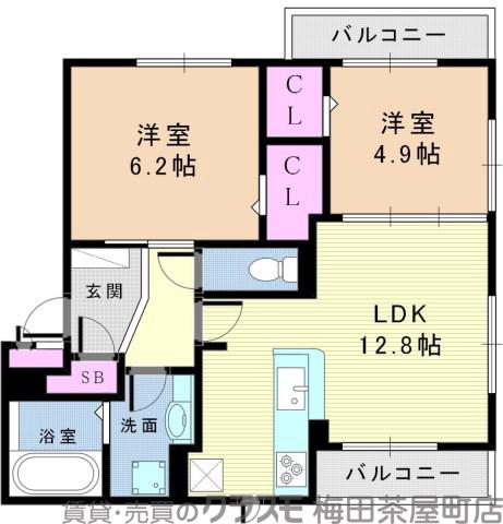 垂水町の完工年月(2014年8月)築の賃貸一戸建ての間取り