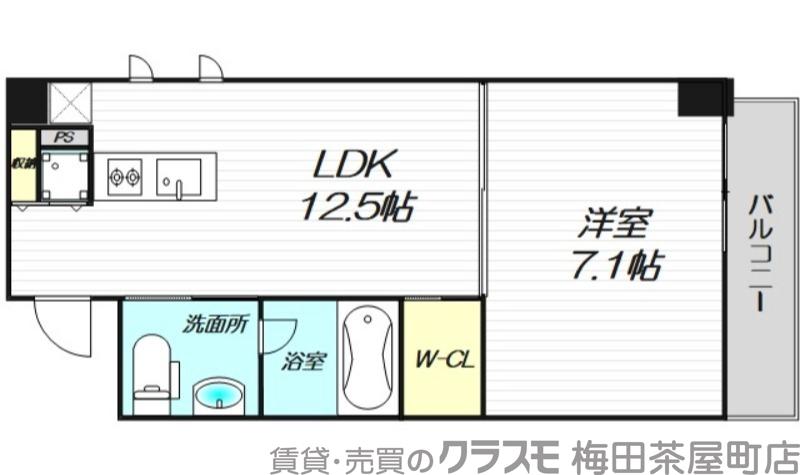 イーストモート高麗橋の間取り