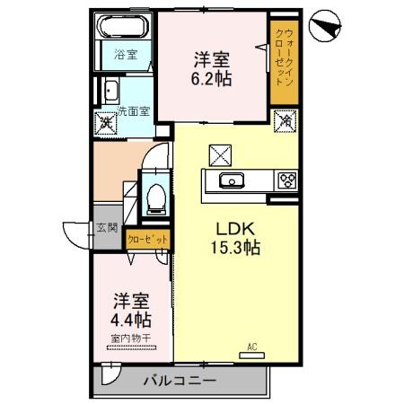 プレサージュ香音の間取り