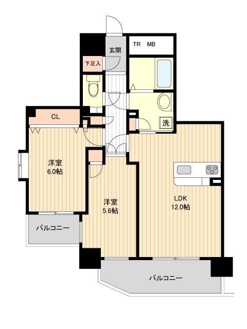 シエナ仙台IIIの間取り