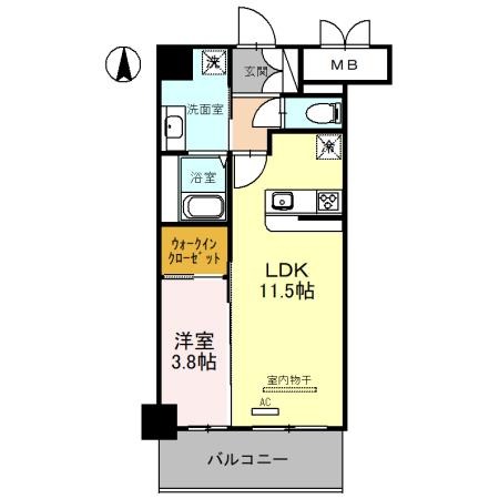 グランコート茨木永代町の間取り