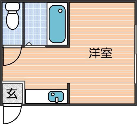 千本北の完工年月(1970年2月)築の賃貸マンションの間取り