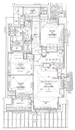 裏築地町の完工年月(2026年3月)築の賃貸マンションの間取り