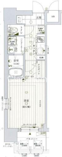 レジュールアッシュ心斎橋VITAの間取り