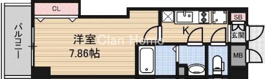 Luxe都島Ⅱの間取り