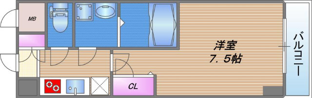 グランデュール大今里西の間取り