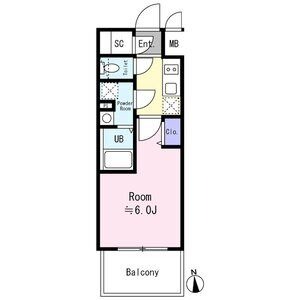 エスリード大阪イーストエッジの間取り