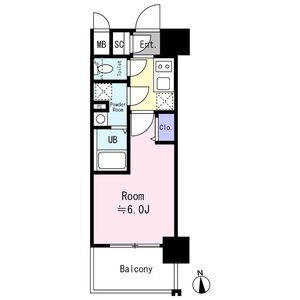 エスリード大阪イーストエッジの間取り