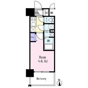 エスリード大阪イーストエッジの間取り