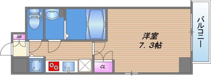 クレストタップ京橋の間取り