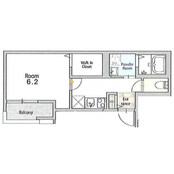 プロスパーコート桃谷の間取り