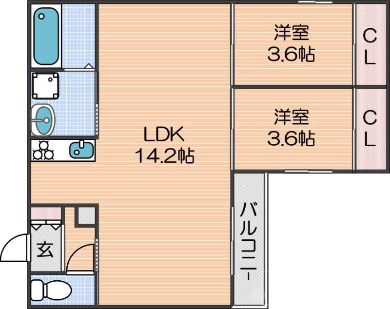上住吉の完工年月(2026年5月)築の賃貸アパートの間取り