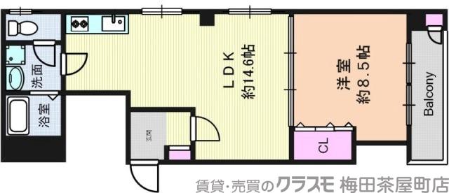 アルシェ江坂の間取り