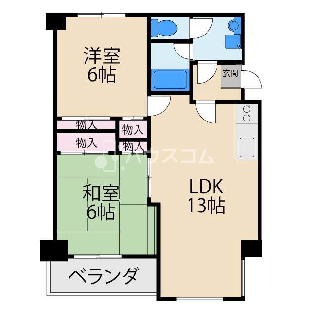 カルチェダムールC棟の間取り