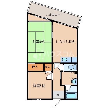 ロイヤルハイツ木村2号館の間取り