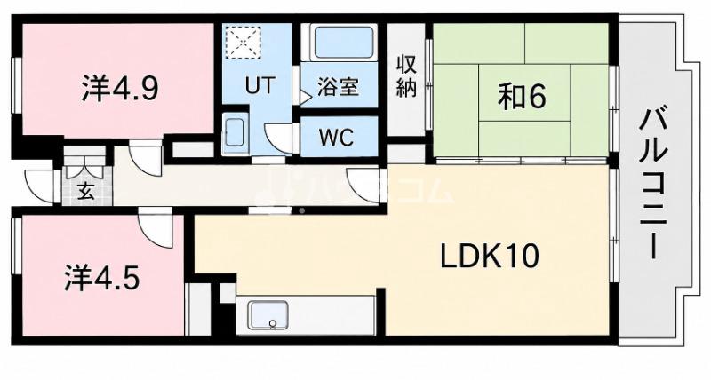 グリーンヴィラ御領の間取り